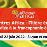 Annonce de l'événement Rencontres Afrique du secteur de l'énergie : 22 juin 2022, Lyon & en ligne.