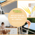 Comparatif visuel entre puits de lumière Solatube et réflecteurs de lumière