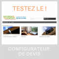 Interface du configurateur de devis Nature et Confort