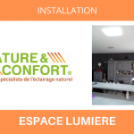 Installation de Solatube® dans une maison de Moselle (57), éclaircissement d'une cuisine.