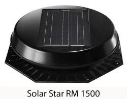 Ventilateur de grenier à énergie solaire Solar Star RM 1500