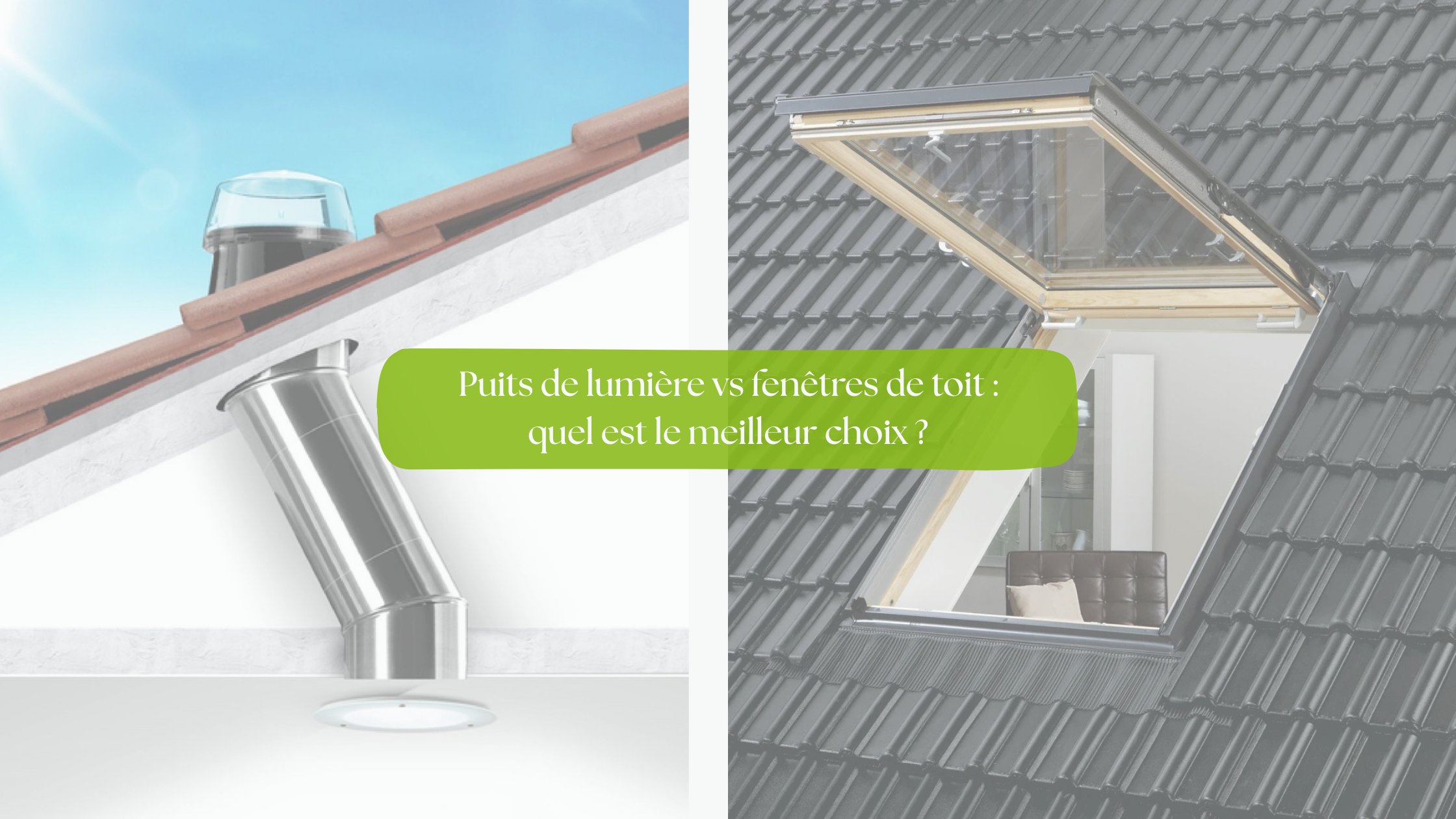 Comparaison des fenêtres de toit et des puits de lumière tubulaires : lequel est le meilleur pour votre toit ?